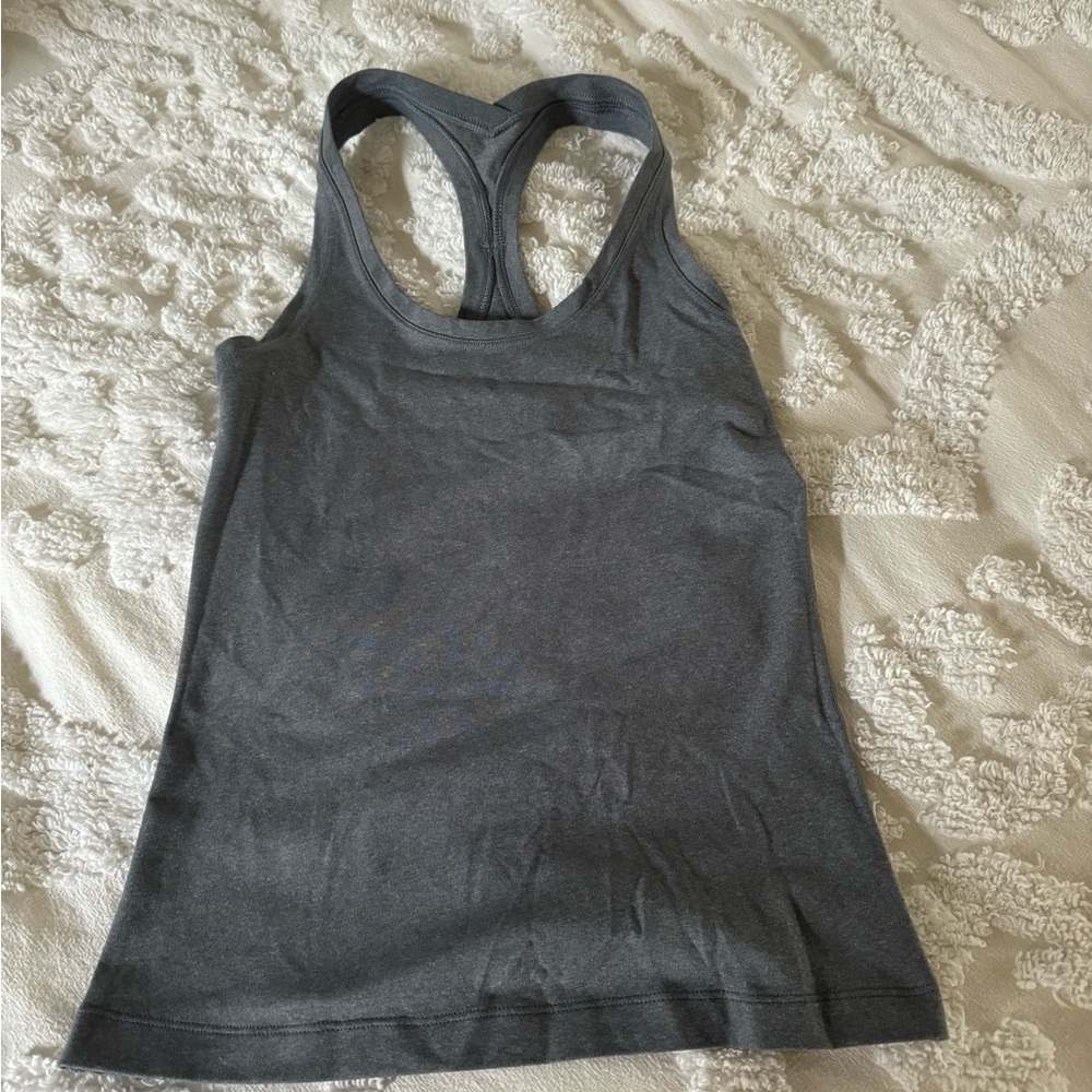 GRAY LULULEMON COOL RACERBACK SIZE 2